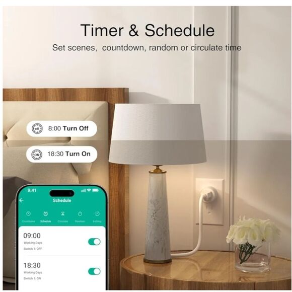 GHome Smart Voice Control Smart Plug WP3 4 Pack, NEW - Picture 9 of 9